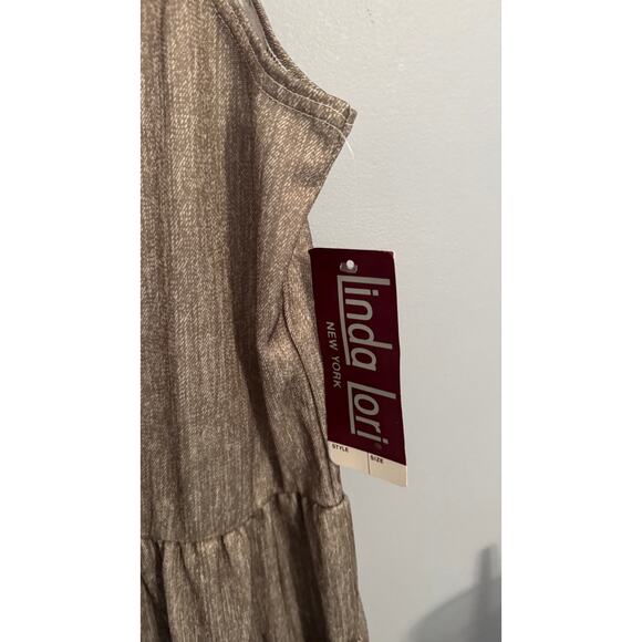 NEW Vintage Linda Lori NY Sleeveless Half Button Down Dress Pockets Size XL - Picture 3 of 7